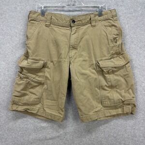 Carhartt Cargo Shorts Mens 36 Tan Khaki Relaxed Fit Utility Outdoor Work Utility